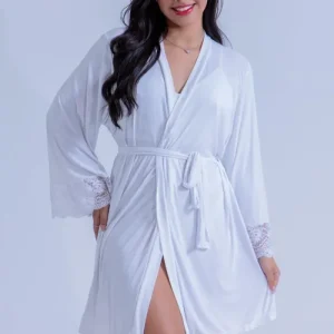 2733 ROBE DE LIGANETE COM DETALHES EM RENDA