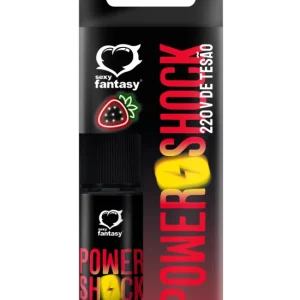 Power Shock 220v de Tesão Spray Beijável Eletrizante Morango