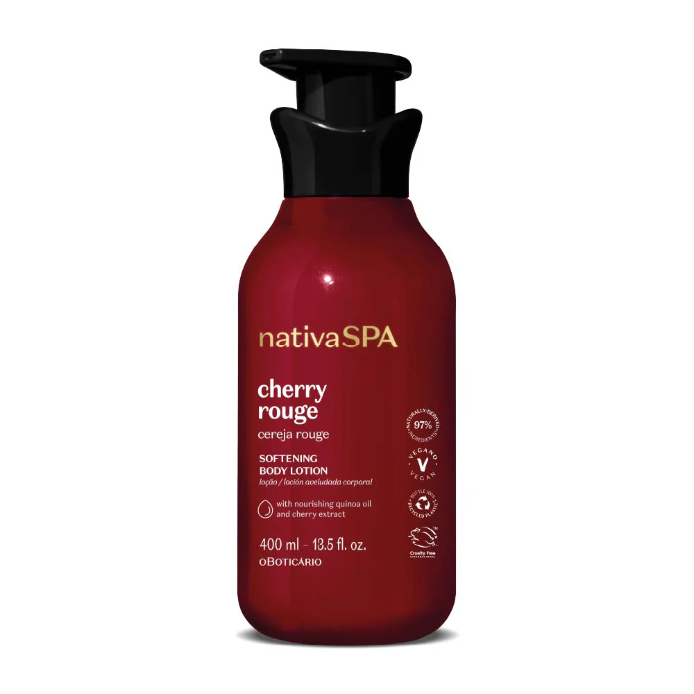 Loção Corporal Aveludada Nativa Spa Cereja Rouge 400ml - Image 2