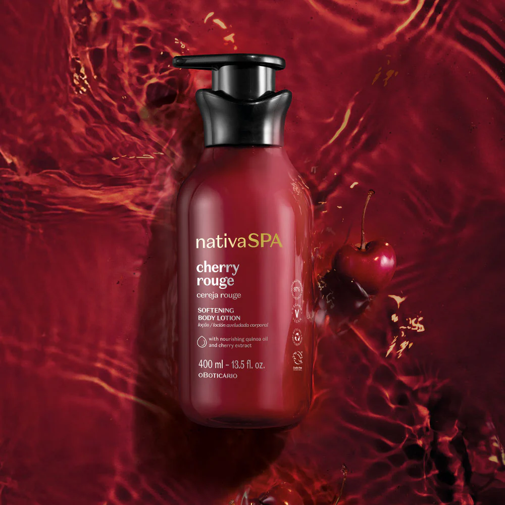 Loção Corporal Aveludada Nativa Spa Cereja Rouge 400ml - Image 3