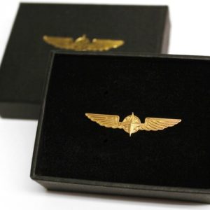 Asas Piloto – Pilot Wings Medium size Gold colour WING –  3.5CM (1084)