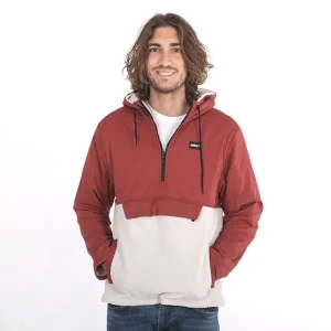HURLEY MEN HUDSON BURRRITO ANORAK (Redstone)