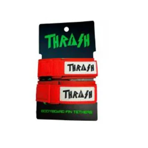 THRASH FIN TETHERS (Red Logo Black)
