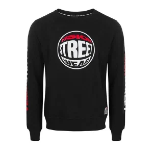 VISION STREET WEAR SWEAT LOGO ROUNDED BOX (Preto)