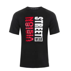 VISION STREET WEAR T-SHIRT LOGO VERTICAL (Preto)