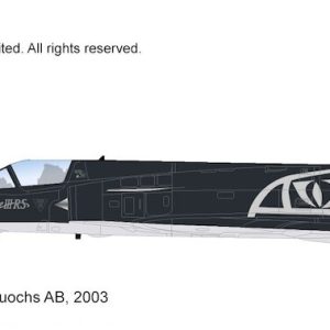 Dassault Mirage IIIRS “Swiss Farewell” R-2110, Staffel 10, Swiss AF, 2003 (w/ 3 x fuel tanks) – HA9850