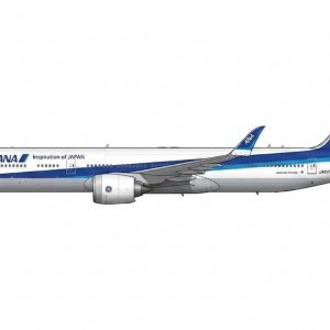 Boeing 777-9X ANA All Nippon Airways JA071A Folded Wingtips – XX40604X