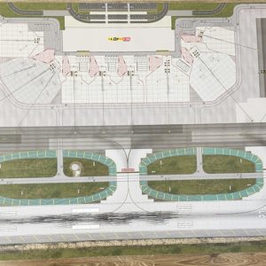 Aeroporto – Planta para aeroporto à escala 1:400